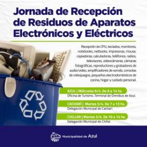Jornada de Recepción de Aparatos y Residuos Electrónicos